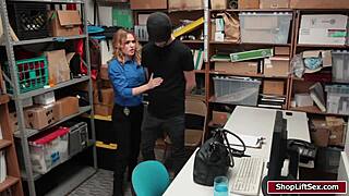 Shoplifter Guy Bangs Blonde in POV Scene