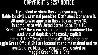 nasty maggie green sucks dildo after anal drilling