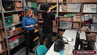 Shoplifter Guy Bangs Blonde in POV Scene