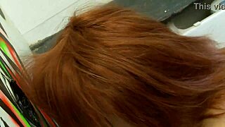 mai bailey bends over at the gloryhole