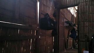 Nurse flirts and takes client home for passionate homemade sex in missionary.