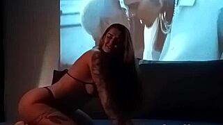 pov of redhead applying oil and enjoying a treat