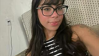 This beautiful latina nerd teen 18+ is caught giving it to the teacher's husband! 😲🔥