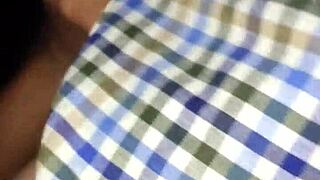 mature blonde sucks young cock in public outdoor spot, wow!