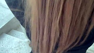 Risky public flashing with teen