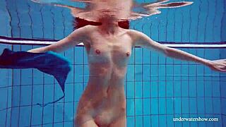 Blue Bikini Tight Pussy Martina Underwater
