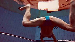 Blue Bikini Tight Pussy Martina Underwater