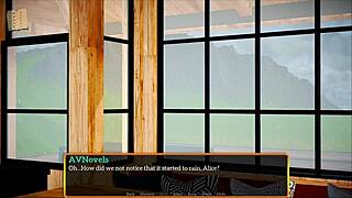 In my new family, this redhead teen with big tits joins the intimate scene