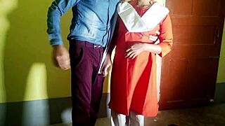 School Girl Trades Tight Pussy for Exam Paper with Guard