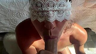 wifey gives the best blowjob, loving cum in her mouth