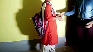 School Girl Trades Tight Pussy for Exam Paper with Guard