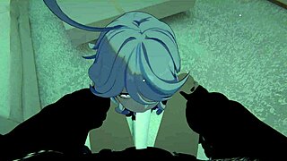 Yukoshvr - Kafka and Furina Swap Turns on Goth Boy in Wild Scene