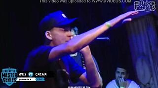 short clip of cacha versus wos in argentinian fms battle