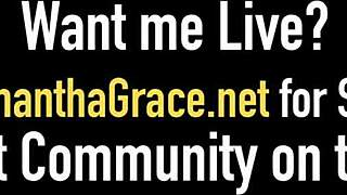 samantha grace in bondage pleasures shaved pussy with toys