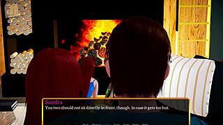 In my new family, this redhead teen with big tits joins the intimate scene