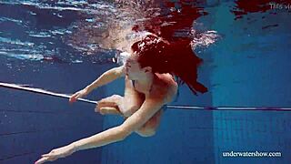 Blue Bikini Tight Pussy Martina Underwater