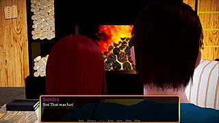 In my new family, this redhead teen with big tits joins the intimate scene