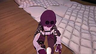 Yukoshvr - Kafka and Furina Swap Turns on Goth Boy in Wild Scene