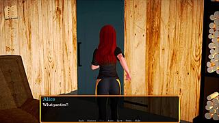 In my new family, this redhead teen with big tits joins the intimate scene