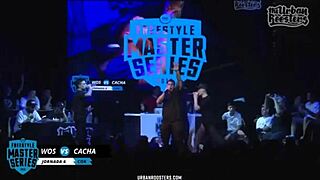 short clip of cacha versus wos in argentinian fms battle