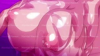 Creampie sex with lubed girlfriend