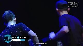 short clip of cacha versus wos in argentinian fms battle