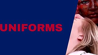 horny british nurse cums hard on a wild fucking machine