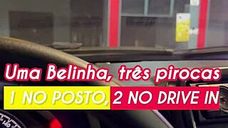 o dia que a belinha levou três gozadas na boca, foi incrível!