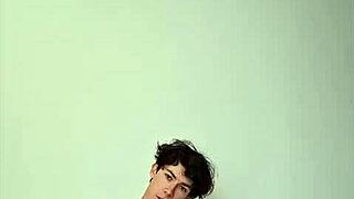 Young Girl With Small Waist Masturbates Solo On Bed, Getting Cum Covered With Big Cock.