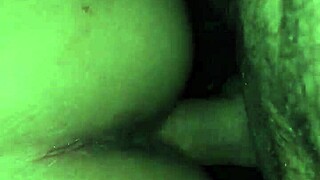 Mother-in-Law Bent Over on Back Seat