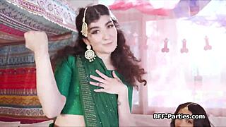 Desi bride shares wild dick with bridesmaids before wedding