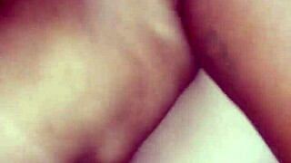 ebony wife rides big black cock in homemade scene