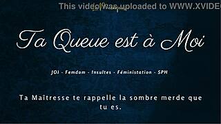 ta queue est a moi french joi femdom