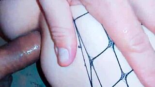 Wife In Stockings Loves It Rough And Hard With Wet Pussy And Small Tits