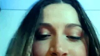 I watch this tattooed babe finger herself madly