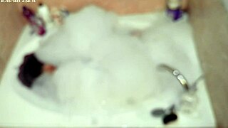 수영장 버블 배스 알몸 솔로 남자 페티시