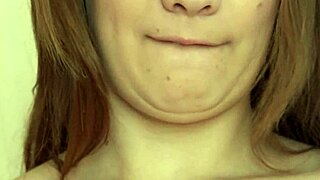 Russian girl masturbates her ass toy during massage