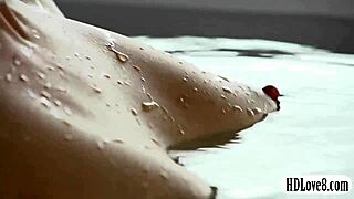 Busty Blonde Milf Cherie Deville Enjoys Bath Time Relaxation