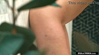 Charlotte Sins caught fucking dildo in shower by roommate?