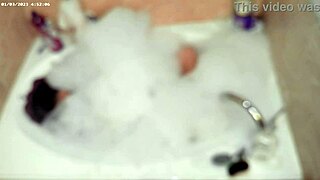 naked solo boy in pool bubble bath fetish