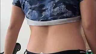 Latina Shows Off for Stepdad Fuck