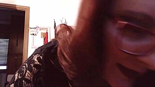 my beautiful italian stepmother has crazy orgasms at the desk