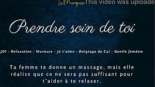 European French Woman Gives Jerk Off Instructions With Blowjob