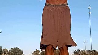 Taste the air with fitness workout and cute roommate