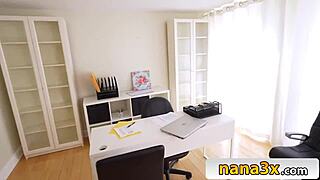 i'm ultra horny stepnana using my giant boobs