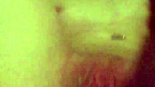 pussy gets boldly filled with a thick creampie, overflowing intensely
