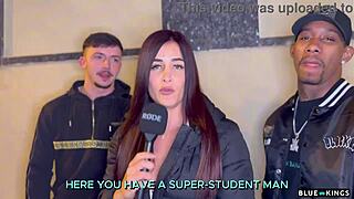 Yo, street pickup turned into a wild amateur threesome with BBC!