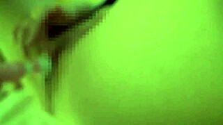 Japanese Mature with Big F-Cup Masturbates Solo