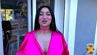 Didi La Belle brunette craves two cocks