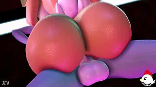 I watch Lola Bunny riding Bugs's cock with her big ass